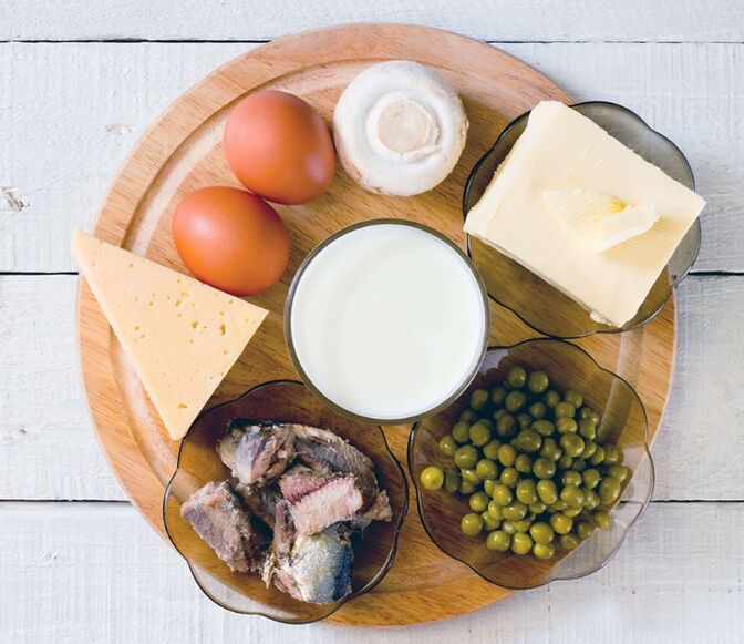 Vitamina D en productos